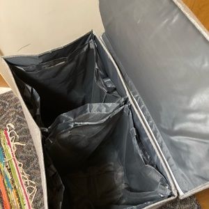 Separated Laundry bin/storage bin